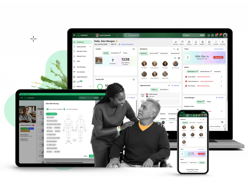 Synkwise platform displayed on multiple devices