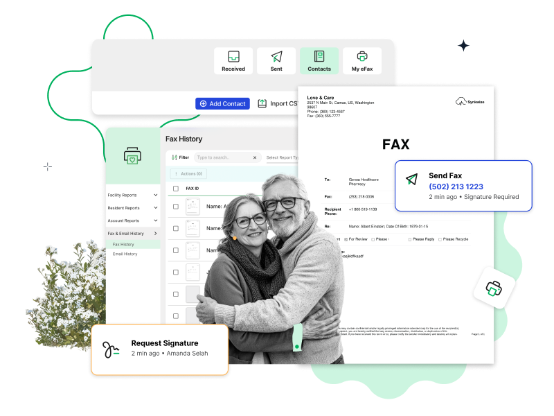 Synkwise Fax dashboard interface