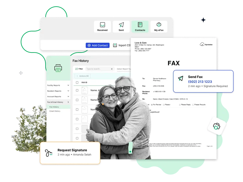 Synkwise Fax dashboard interface