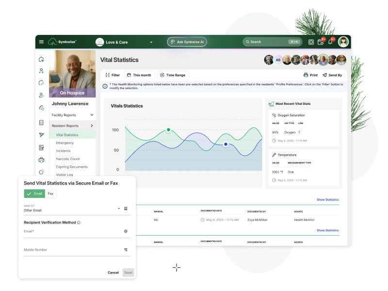 Centralized resident records interface