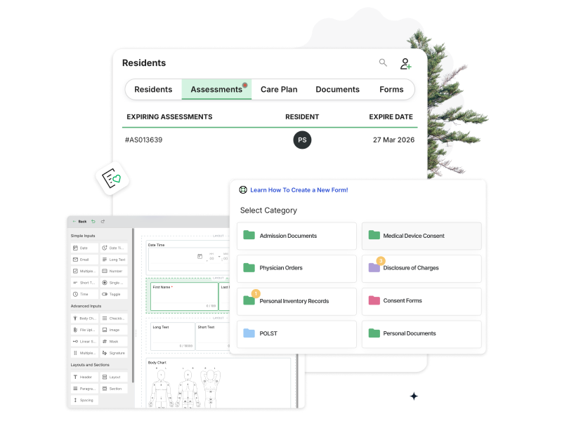 Document and form management interface
