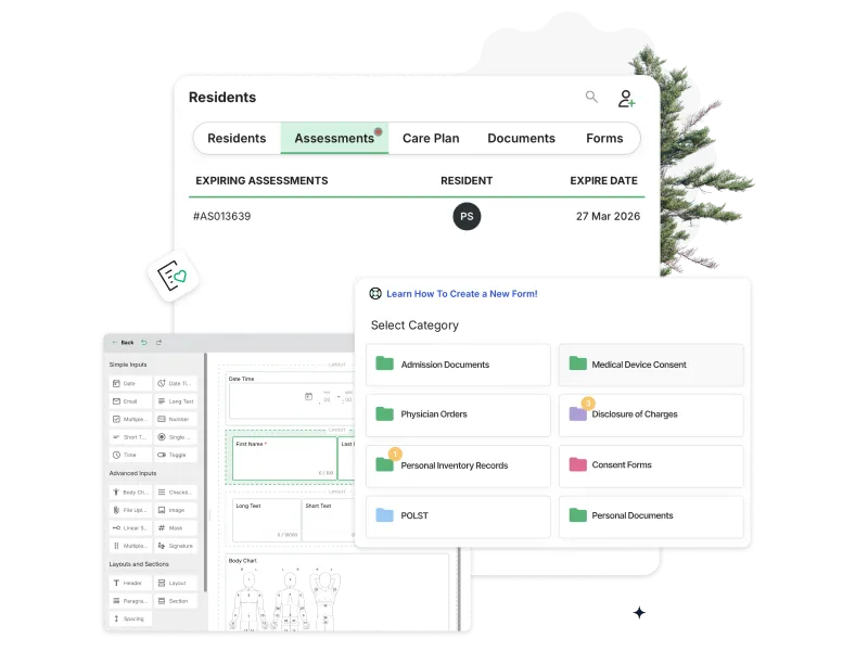 Document and form management interface