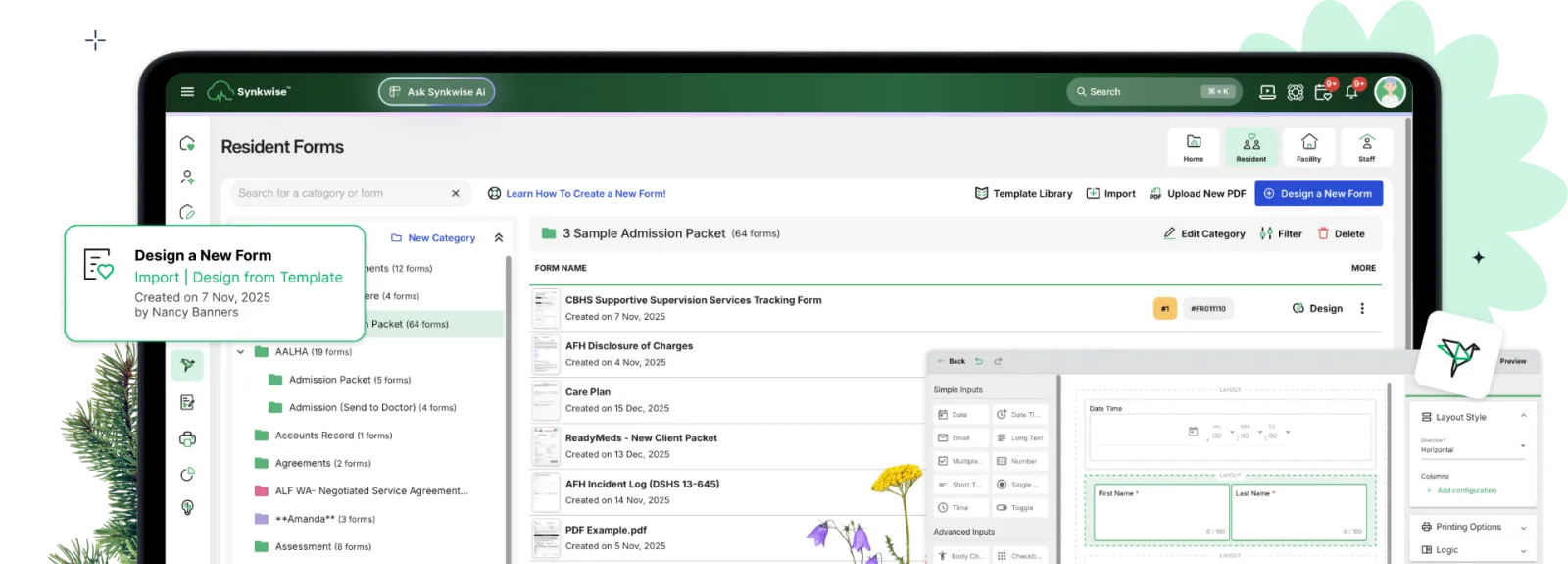 Synkwise Document and Form Management dashboard