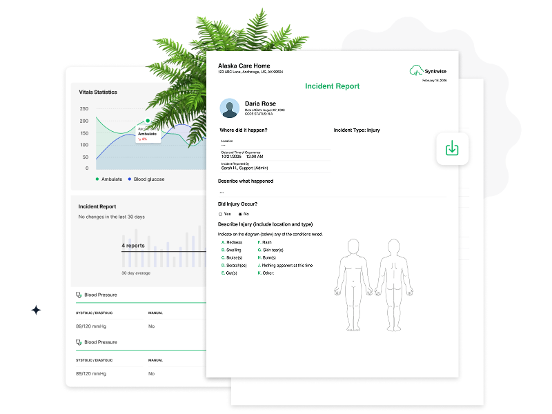 Resident reports interface