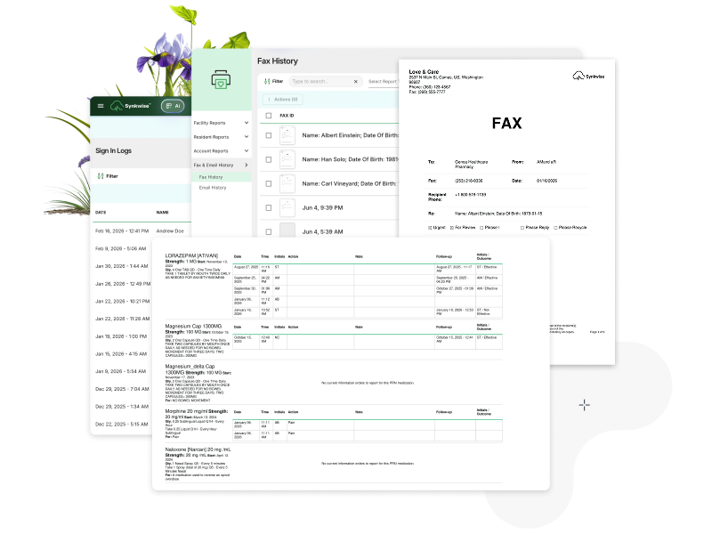 Facility and account reports interface