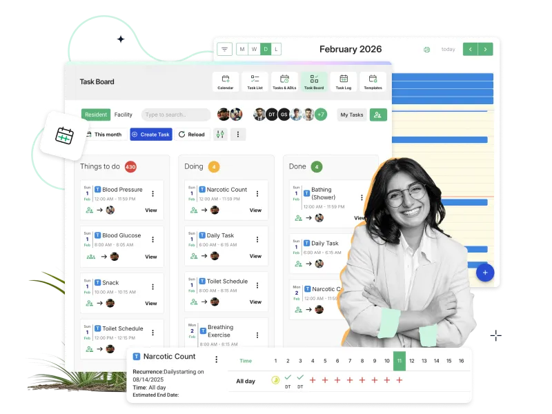 Tasks and ADLs workflow interface